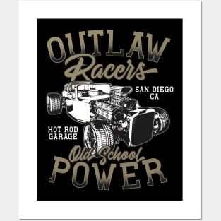 Outlaw Racers Old School Power San Diego Posters and Art